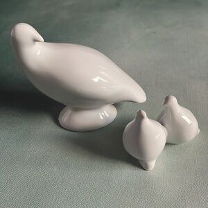 Vintage Naaman Fine Porcelain Dove Figurines